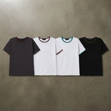 Black Brown Contrast Tee