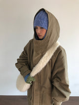 Shearling Overfit Cotton Field Jacket (2 Colors)