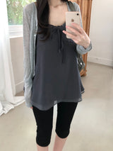 Soy V-neck see-through cardigan (4 colors)