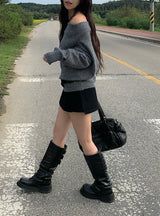 Midden Loose Off-Shoulder Knit 