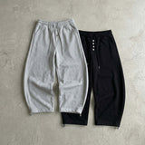 Drawstring Buttoned Balloon Pants