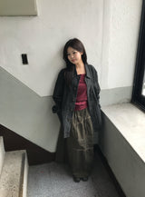 3カラー アオイ レース ヴィンテージ ロングスリーブ Tシャツ