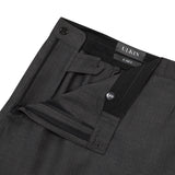 [ULKIN] Asymmetric Stripe Maxi Skirt_Charcoal
