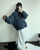 フリース ❤ダウンストリングサイドピンタックロングパンツ🩶🖤🤍3カラー
