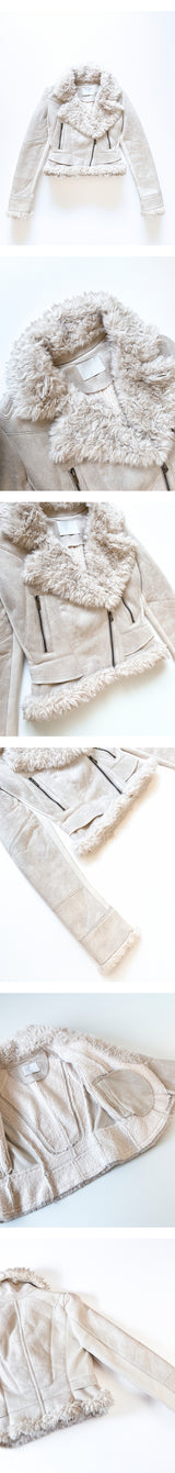 Fur crop mustang jacket(3color)