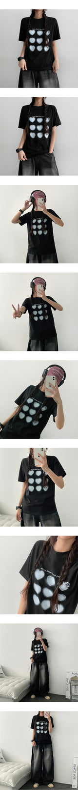 Mori Heart Short Sleeve Tee