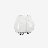 ファビナウール2WAYトーンフリルTシャツ