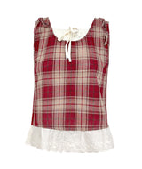 Noël Vintage Check Blouse