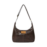 MERIN GOLD LINE LEATHER SHOULDER BAG UNISEX (2COLOR)