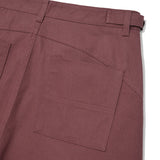 Double tuck BERMUDA shorts / Raspberry