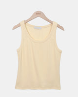 Elven U-Neck Ribbed Sleeveless Top