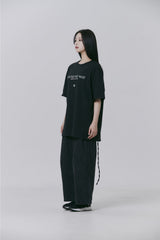 FMW レタリング ロゴ T シャツ - ブラック