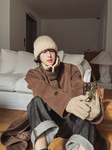 ★Regen Balmacaan Mustang Wool Coat