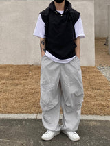 カラーレーションジッパーナイロンパンツ 2C