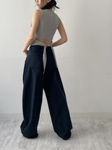 Strap Ribbed Sleeveless