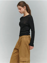 BTB :  THE CLASSIC CARGO JEANS [SAND BEIGE]