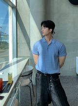 nade Cool Cable Collar Short Pant Knit