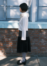 Fluffy Midi Skirt / Black 