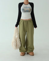 Zipper Pocket String Jogger & Wide Pants