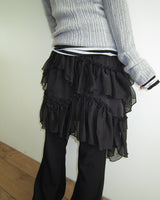 Onel Tiered Midi Skirt