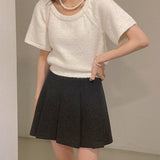 Soy pleats mini skirt