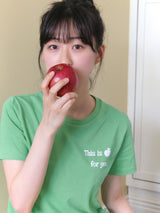 アップルTシャツ - Green