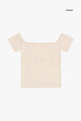 バニーピグメントオフショルダーTシャツ