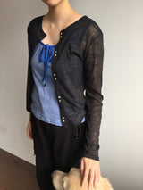 Fine stripe ribbon nasi  (2color)