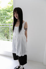 frill natural sleeveless ops(3colors)