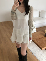Soy V-neck see-through cardigan (4 colors)