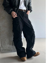 [Unisex] Dyeing string multi cargo pants(3color)