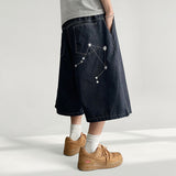 Stur Non-Fade Star Stitch Banding Raw-Dye Bermuda Pants (2 colors)