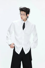 Satin Draped Shirt