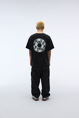 EEERRR Record artwork damage washing T-shirt (Black)