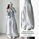 Tyrone two-line nylon wide pants