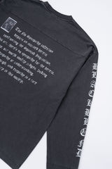 BBD Crushed Faith Pigment Long T-Shirt (Charcoal)