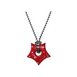 gleaming star dot necklace [red]