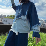 bleach denim shirt_blue
