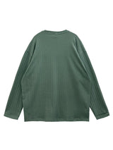 Loose ribbed bony long sleeve 3C