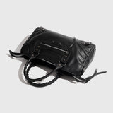 [Unisex] Stud Leather Cross Motor Bag