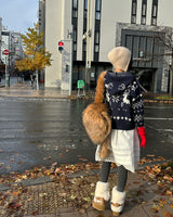 ラクーンフェイクファーバックパック