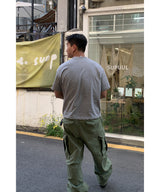 [1+1] ヘビークロッププレーン半袖Tシャツ