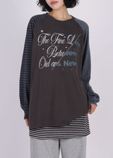 MIX STRIPE LOOSE TEE