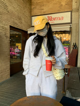 [MADE] Stern hip crop two-way hood zip-up -basic