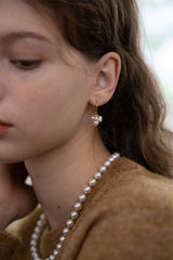 Pearl berry drop earring