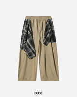 Flap Layered Cotton Pants