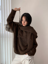 コレクションウールレイヤードVネックニット
