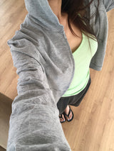 SLUB HOOD ZIP-UP