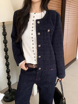 コエルシンプルツイードジャケット