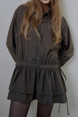 Sandy check onepiece_brown